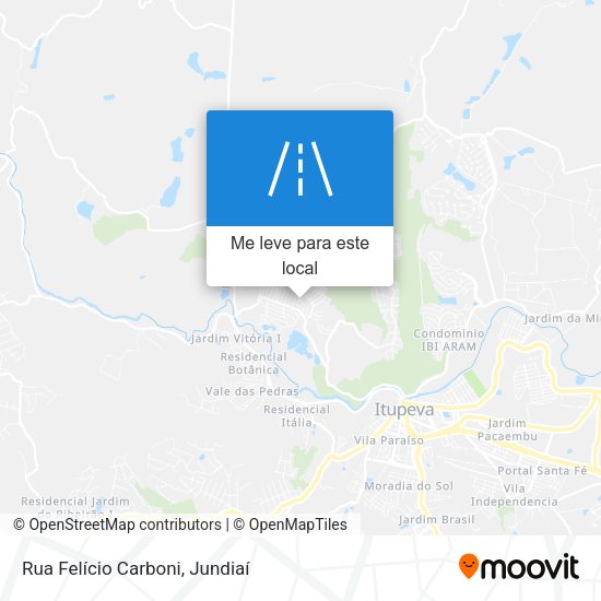 Rua Felício Carboni mapa