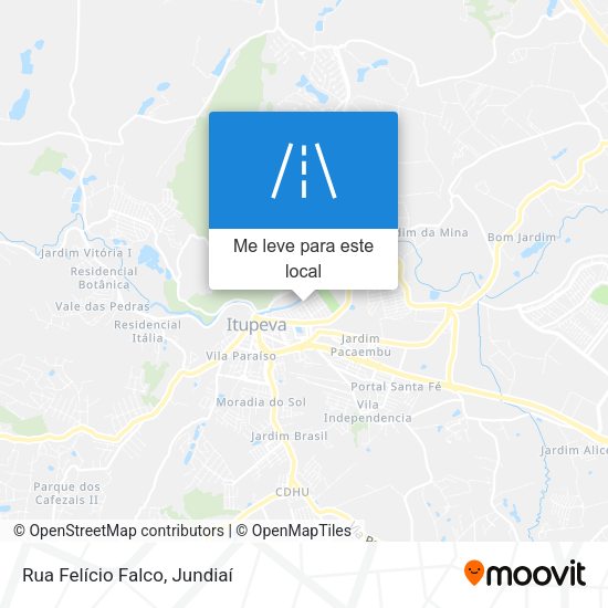 Rua Felício Falco mapa