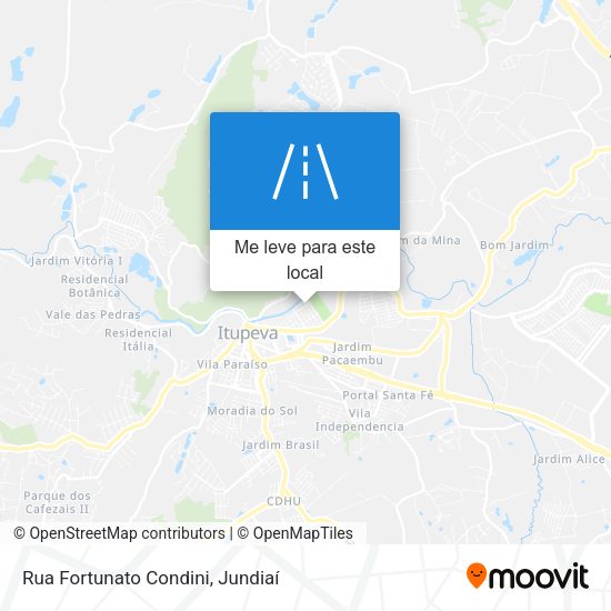 Rua Fortunato Condini mapa