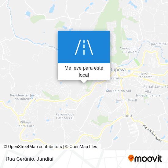 Rua Gerânio mapa