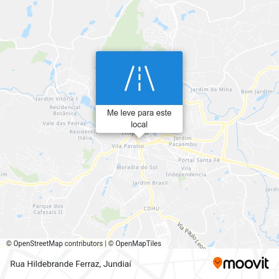 Rua Hildebrande Ferraz mapa