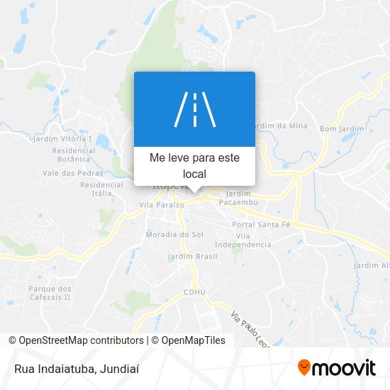 Rua Indaiatuba mapa