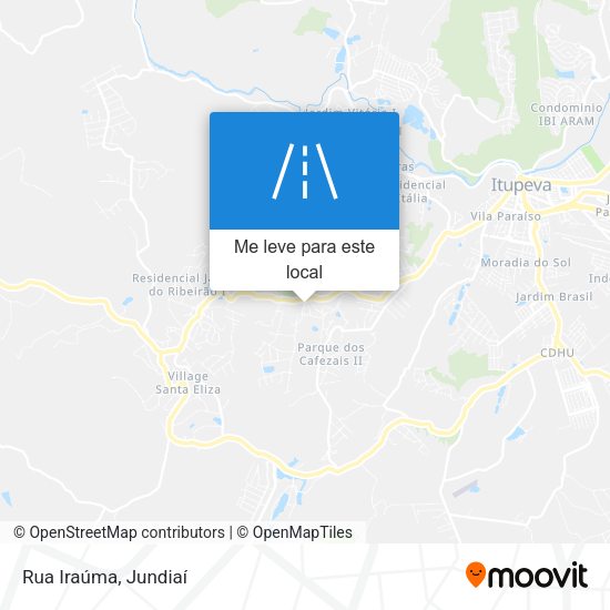 Rua Iraúma mapa