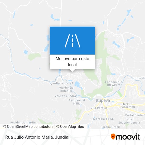 Rua Júlio Antônio Maria mapa