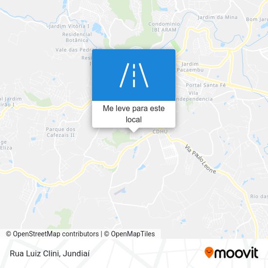 Rua Luiz Clini mapa
