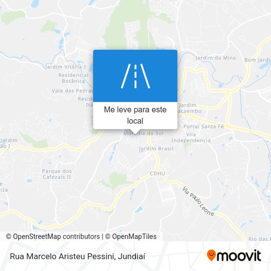 Rua Marcelo Aristeu Pessini mapa