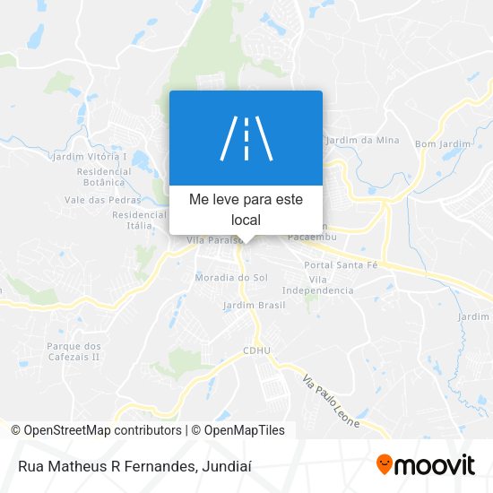 Rua Matheus R Fernandes mapa