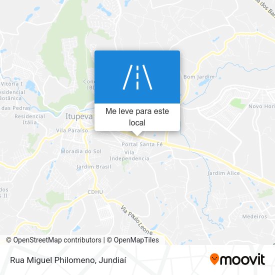 Rua Miguel Philomeno mapa