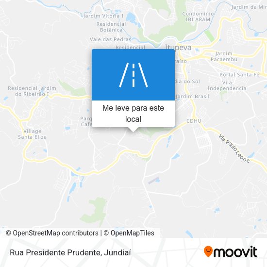 Rua Presidente Prudente mapa