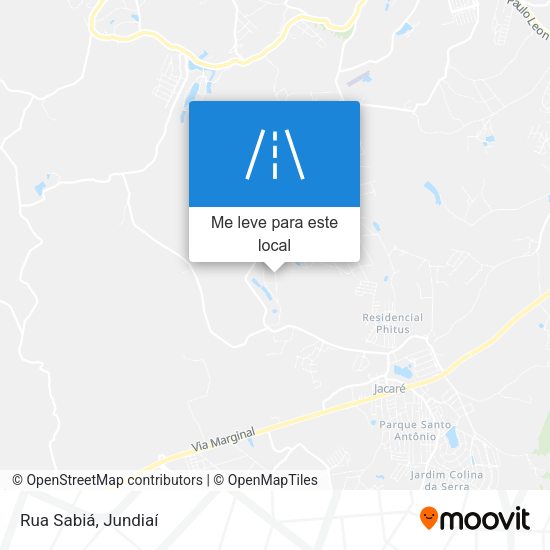 Rua Sabiá mapa