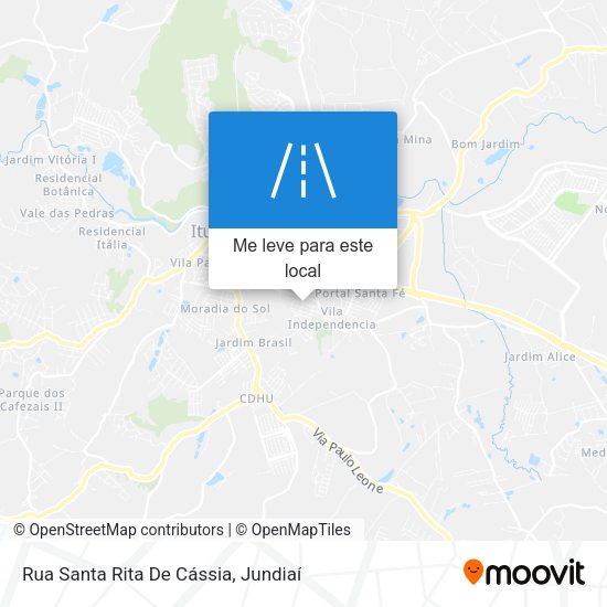Rua Santa Rita De Cássia mapa