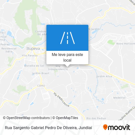 Rua Sargento Gabriel Pedro De Oliveira mapa