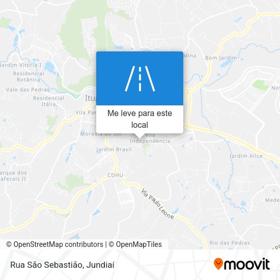 Rua São Sebastião mapa