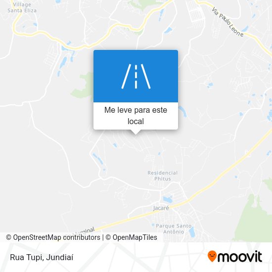 Rua Tupi mapa