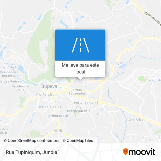 Rua Tupiniquim mapa