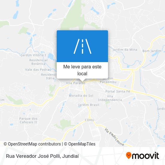Rua Vereador José Polli mapa