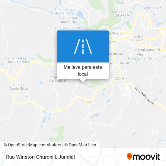 Rua Winston Churchill mapa