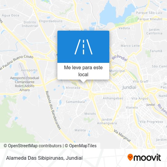 Alameda Das Sibipirunas mapa