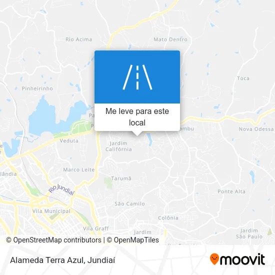 Alameda Terra Azul mapa