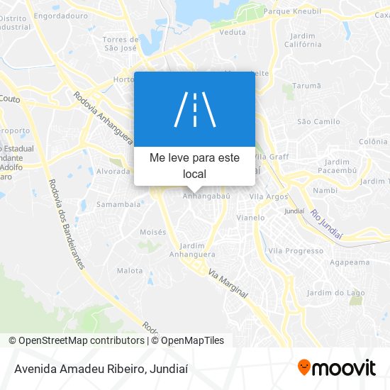 Avenida Amadeu Ribeiro mapa