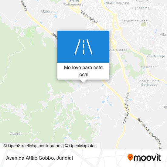 Avenida Atílio Gobbo mapa