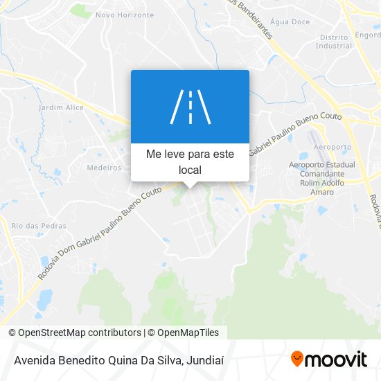 Avenida Benedito Quina Da Silva mapa