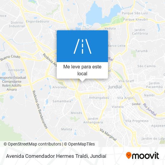 Avenida Comendador Hermes Traldi mapa