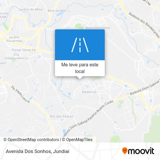 Avenida Dos Sonhos mapa