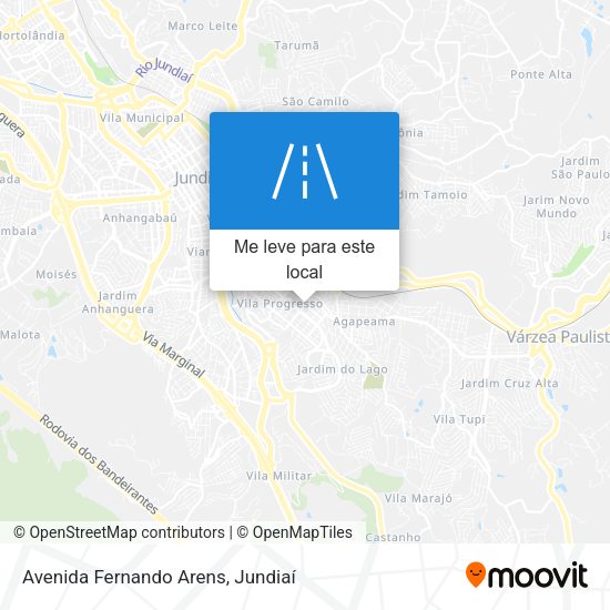 Avenida Fernando Arens mapa