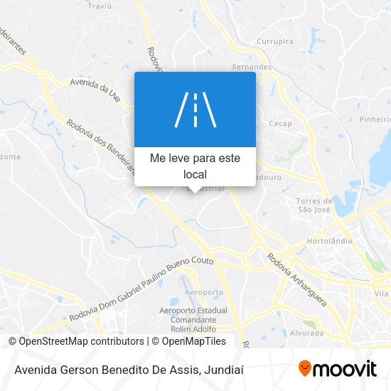 Avenida Gerson Benedito De Assis mapa