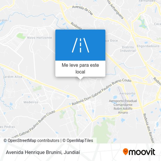Avenida Henrique Brunini mapa