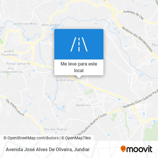 Avenida José Alves De Oliveira mapa