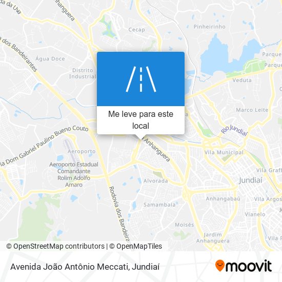 Avenida João Antônio Meccati mapa