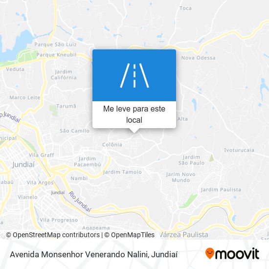 Avenida Monsenhor Venerando Nalini mapa