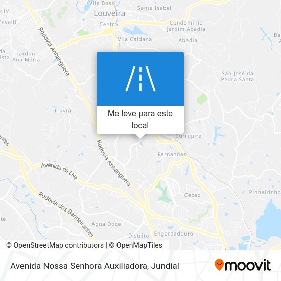 Avenida Nossa Senhora Auxiliadora mapa