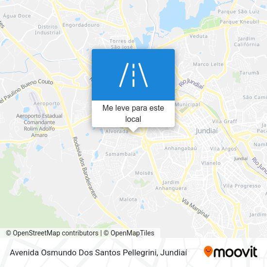 Avenida Osmundo Dos Santos Pellegrini mapa