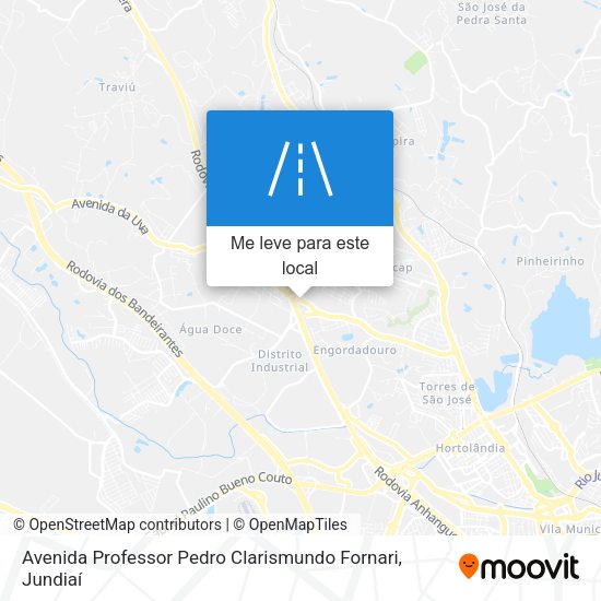 Avenida Professor Pedro Clarismundo Fornari mapa