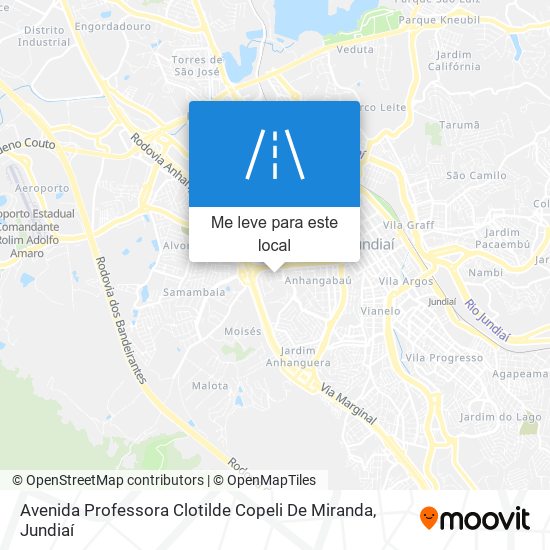 Avenida Professora Clotilde Copeli De Miranda mapa