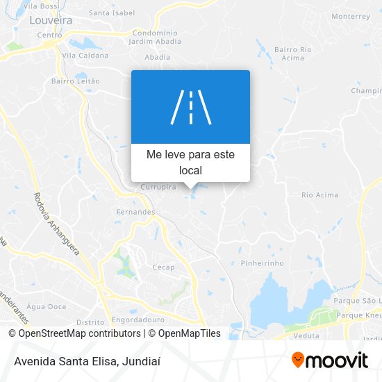 Avenida Santa Elisa mapa