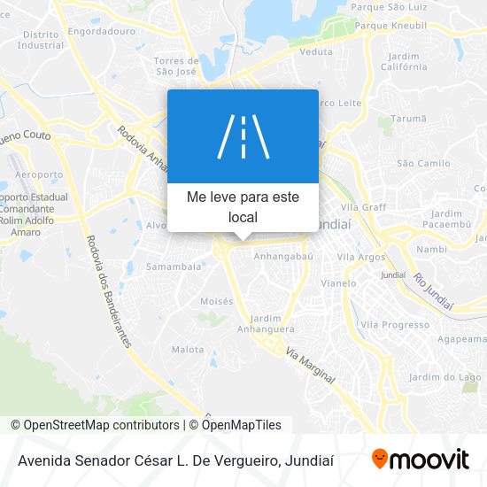 Avenida Senador César L. De Vergueiro mapa