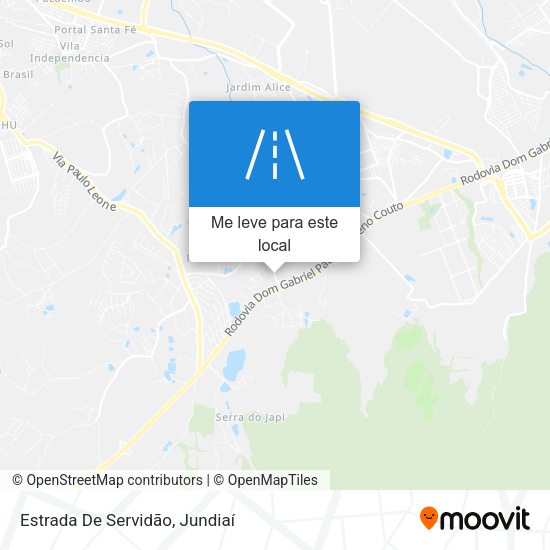 Estrada De Servidão mapa