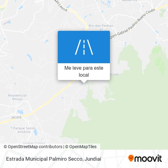 Estrada Municipal Palmiro Secco mapa