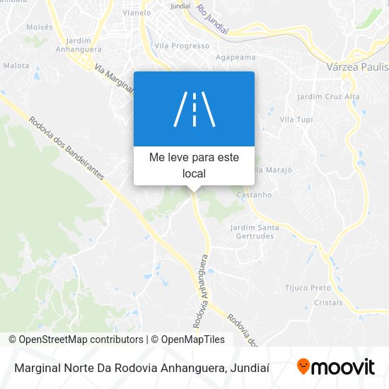 Marginal Norte Da Rodovia Anhanguera mapa