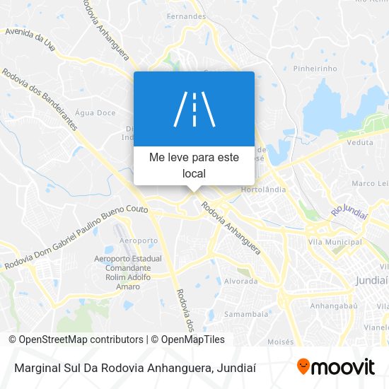 Marginal Sul Da Rodovia Anhanguera mapa