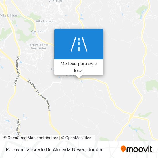 Rodovia Tancredo De Almeida Neves mapa