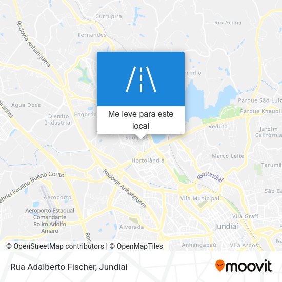 Rua Adalberto Fischer mapa