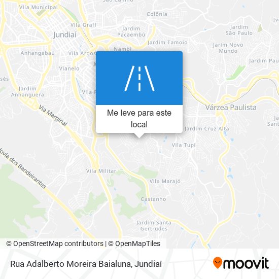 Rua Adalberto Moreira Baialuna mapa