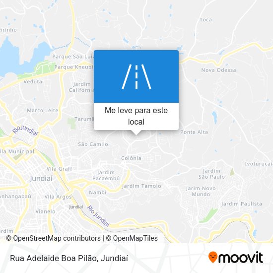 Rua Adelaide Boa Pilão mapa