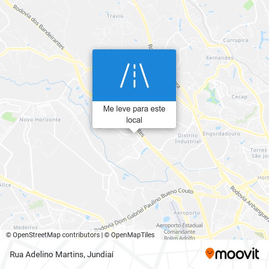 Rua Adelino Martins mapa