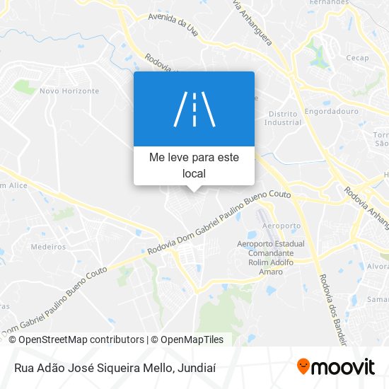 Rua Adão José Siqueira Mello mapa